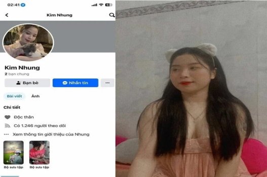 Uma Nhien Tam luminosa exibindo sua buceta com muita água