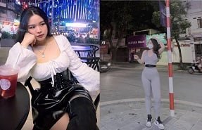 Linda garota Pham Anh Duong Shield Ele não podia controlar