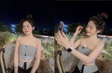 A estudante lasciva no clipe