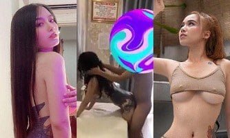 Os jovens desfrutam de duas garotas travestas